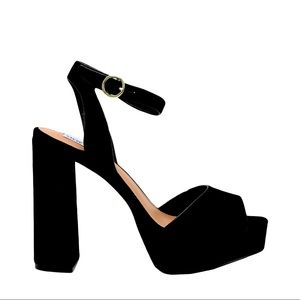 Steve Madden Madeline Black Suede BRAND NEW